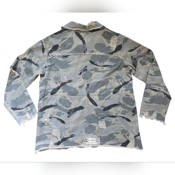 POL Sweet Camo Twill Relaxed Jacket Vintage Camo Size Small - Picture 4 of 9